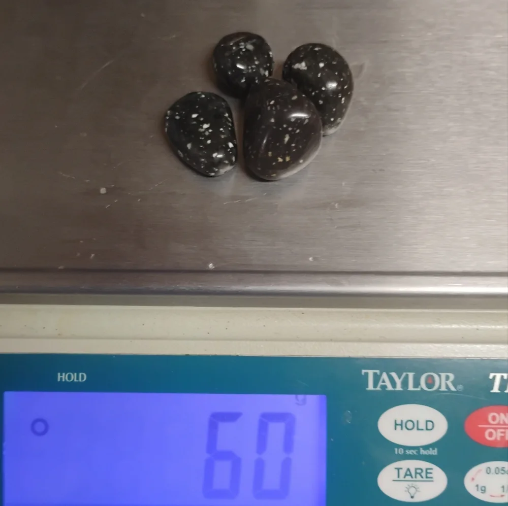 Polished Black Volcano Jasper Stones NEW